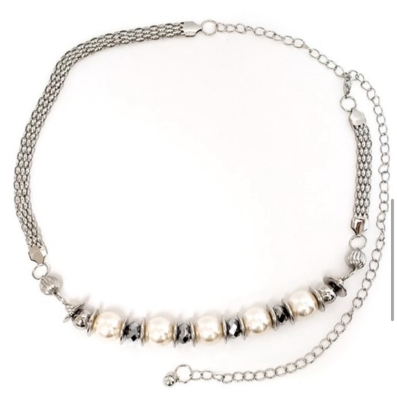 LAST🔥HP🔥Mother of Pearl Vintage Style Metal Chain Belt - Picture 13 of 13